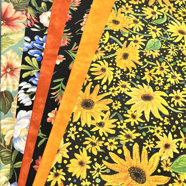 Matt's Mystery Bundles - 5.916 yards - Summer Flowers - Assorted Remnants