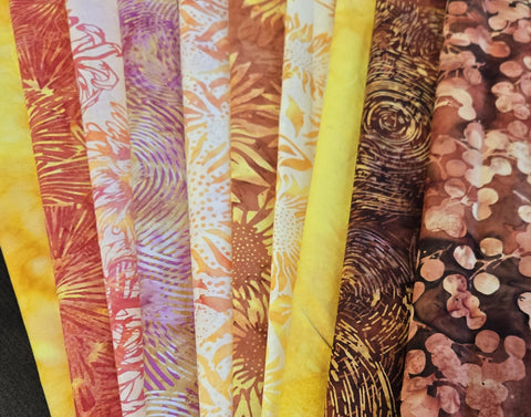 Matt's Mystery Bundles - 5.94 yards - Sunflowers -Assorted Remnants