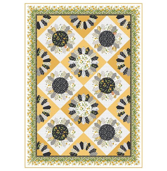 Northcott - Sunflowers DQ3149 Beecroft Digital Shop Sample 60" x 84"