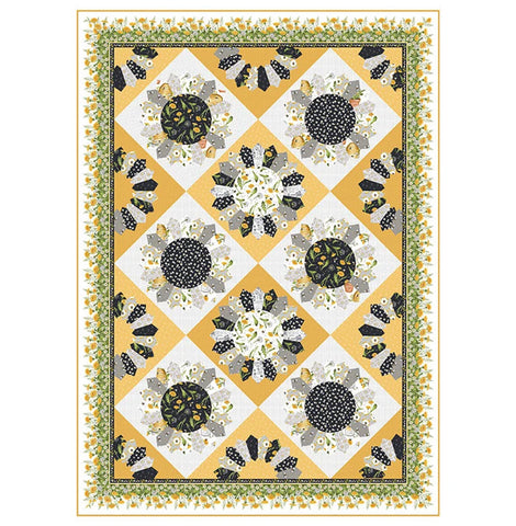 Northcott - Sunflowers DQ3149 Beecroft Digital Shop Sample 60" x 84"