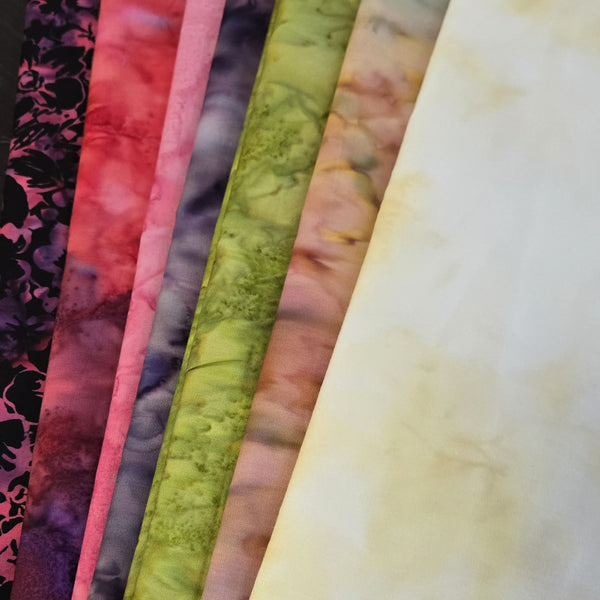 Matt's Mystery Bundles -  6.21 yards - Sunset Batiks  - Assorted Remnants