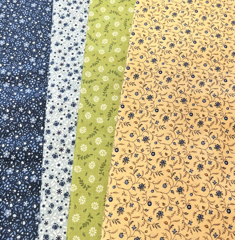 Matt's Mystery Bundles -  4.002 yards - Tiny Flowers - Assorted Remnants