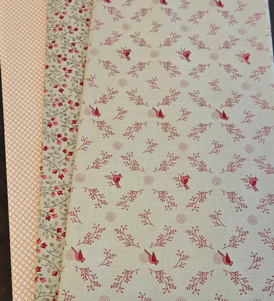 Matt's Mystery Bundles - 2.784 yards - Tiny Red Prints #4 - Assorted Remnants