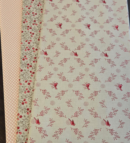 Matt's Mystery Bundles - 2.784 yards - Tiny Red Prints #4 - Assorted Remnants