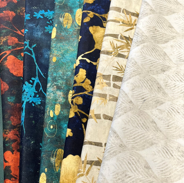 Matt's Mystery Bundles - 5.916 yards - Tranquil Patina - Assorted Remnants