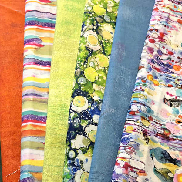 Matt's Mystery Bundles -  6.612 yards - Tree Of Life & Grunge - Assorted Remnants