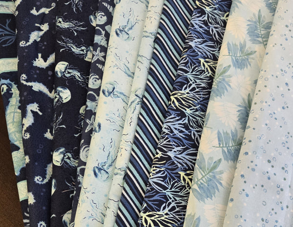 Matt's Mystery Bundles -  6.612 yards -  Underwater #3- Assorted Remnants