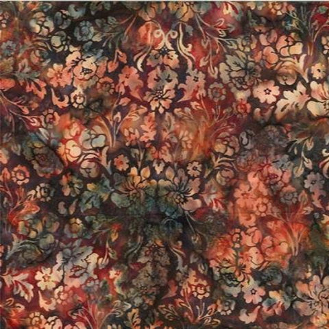 Hoffman Bali Batik V2513 613 Rustica Floral Damask By The Yard