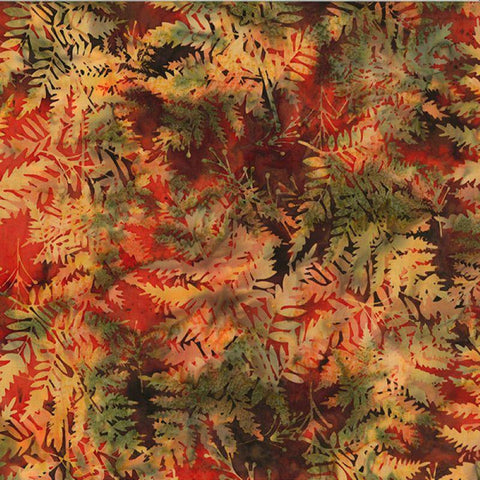 Hoffman Bali Batik V2518 66 Autumn Fern By The Yard