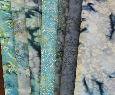 Matt's Mystery Bundles -  5.13 yards - Watercolors #100 - Assorted Remnants