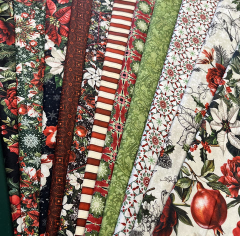 Matt's Mystery Bundles -  5.742 yards - Winter Enchantment #2 - Assorted Remnants