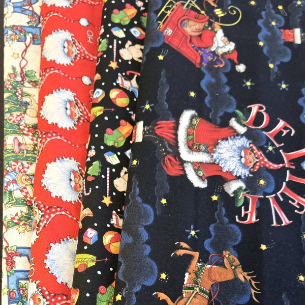 Matt's Mystery Bundles - 3.654 yards - Words Of Christmas #2 - Assorted Remnants