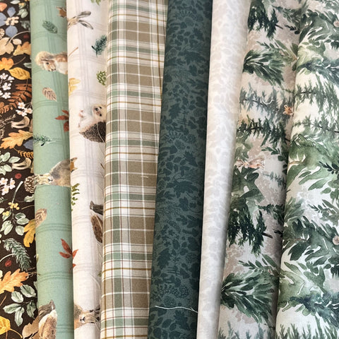 Matt's Mystery Bundles - 3.654 yards - Woodland Way #1 - Assorted Remnants