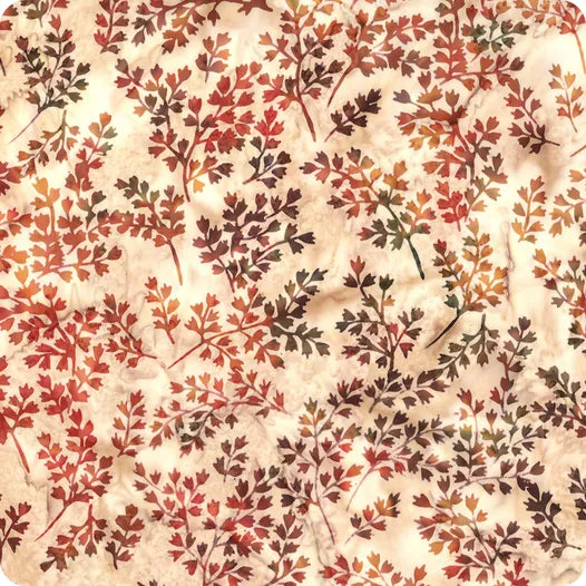 Hoffman Batik X2619 54 Rosewood Winter Leaf By The Yard