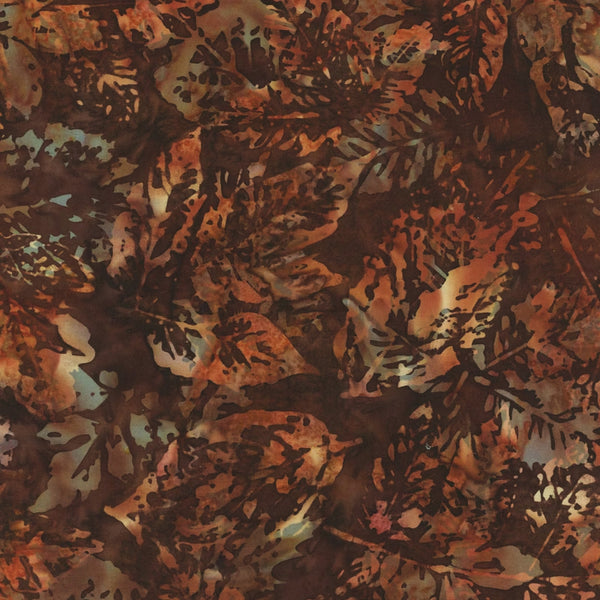 Hoffman Batik X2650 253 Havana Xray Leaves By The Yard