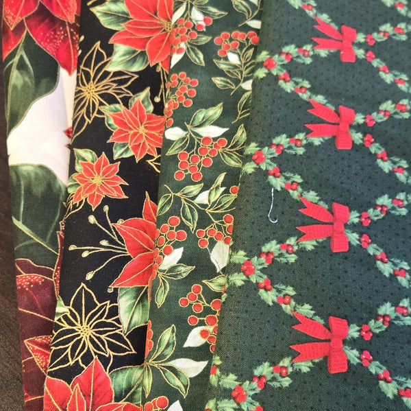 Matt's Mystery Bundles -  4.524 yards - Christmas #100 -Assorted Remnants