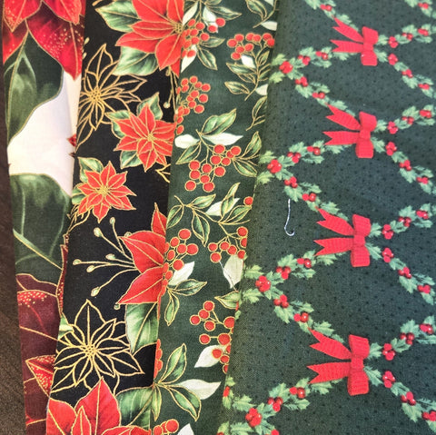 Matt's Mystery Bundles -  4.524 yards - Christmas #100 -Assorted Remnants