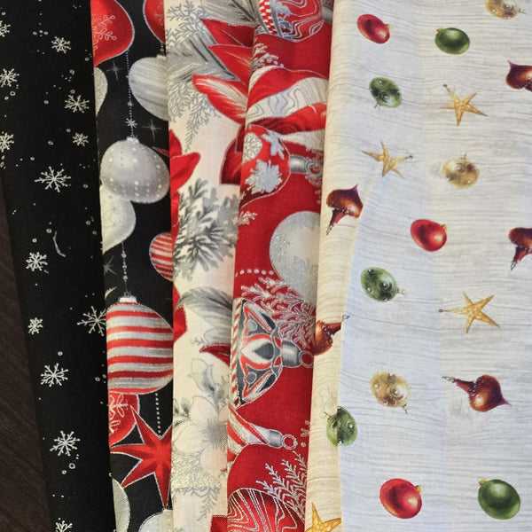 Matt's Mystery Bundles -  3.48 yards - Christmas #200  - Assorted Remnants