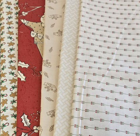 Matt's Mystery Bundles -  4.176 yards  - Christmas #215- Assorted Remnants