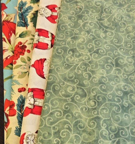 Matt's Mystery Bundles -  4.002 yards - Christmas #225- Assorted Remnants