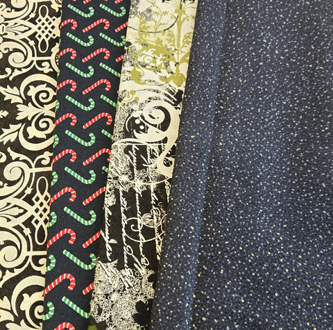 Matt's Mystery Bundles -  3.48 yards - Christmas #230 - Assorted Remnants