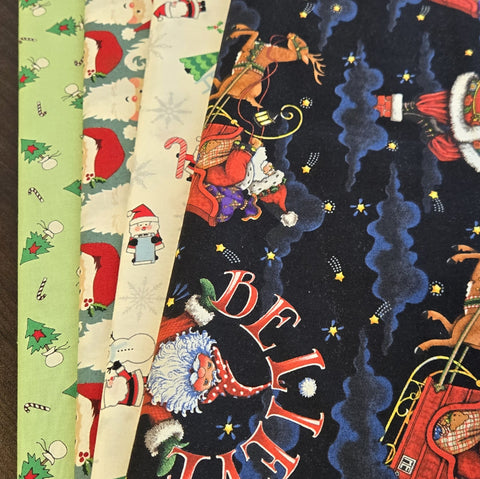 Matt's Mystery Bundles - 3.654 yards - Christmas #502- Assorted Remnants