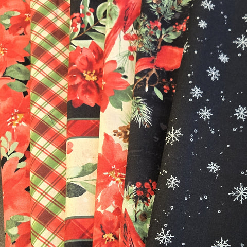 Matt's Mystery Bundles -  3.828 yards - Christmas #50 - Assorted Remnants