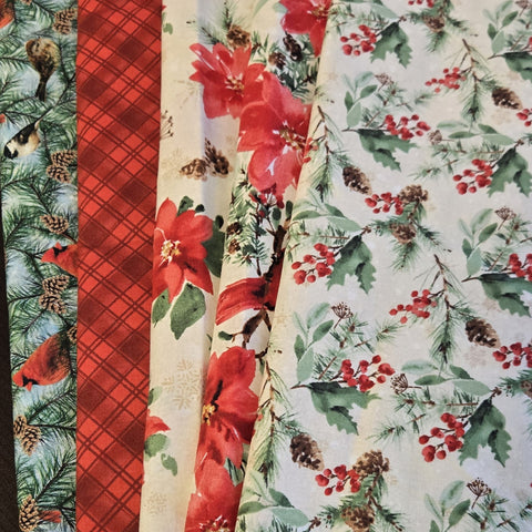 Matt's Mystery Bundles -  3.48 yards - Christmas #65  - Assorted Remnants
