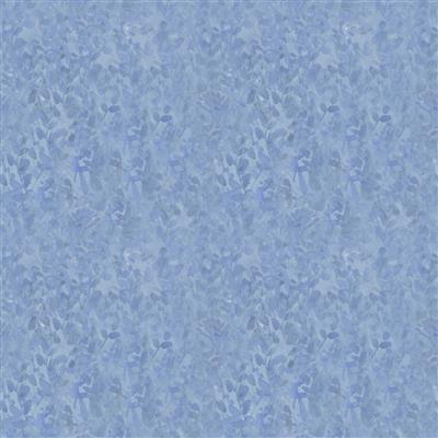 Clothworks Blue Meadow Y3937 88 Digital Thicket Denim 1 YARD