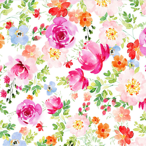 Clothworks Flourish - Digital Y4093 55 Rose Garden Multi-Color By The Yard