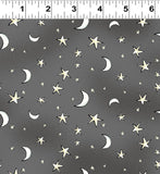 Clothworks Halloween Parade Y4116 7 Night Sky Dark Gray By The Yard