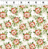 Clothworks Elysium - Y4191 1 Tossed Roses White By The Yard