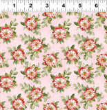 Clothworks Elysium - Y4191 41 Tossed Roses Light Pink By The Yard