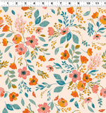 Clothworks - Stephanie Y4226 38 Floral Light Coral By The Yard