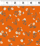 Clothworks - Stephanie Y4229 36 Daisies Orange By The Yard