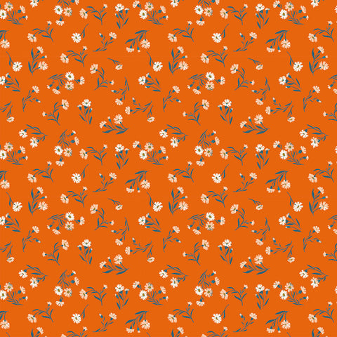 Clothworks - Stephanie Y4229 36 Daisies Orange By The Yard