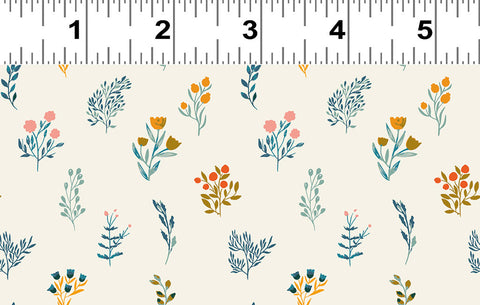 Clothworks - Stephanie Y4230 57 Botanical Cream By The Yard