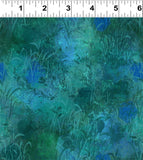 Clothworks Digital - Midnight Dreams Y4236 104 Texture Teal By The Yard