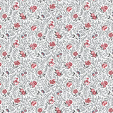 Clothworks - Audrey Y4307 1 White Packed Floral By The Yard