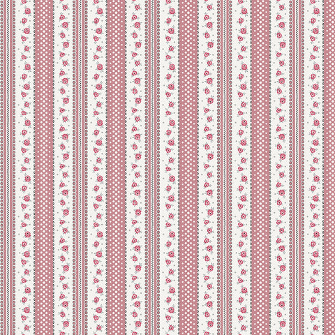 Clothworks - Audrey Y4308 42 Pink Rose Stripe By The Yard