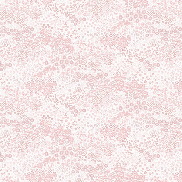 Clothworks - Audrey Y4309 41 Light Pink Flowering Hills By The Yard