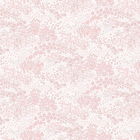 Clothworks - Audrey Y4309 41 Light Pink Flowering Hills By The Yard