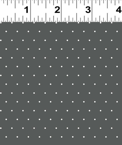 Clothworks - Audrey Y4311 7 Dark Gray Dot By The Yard