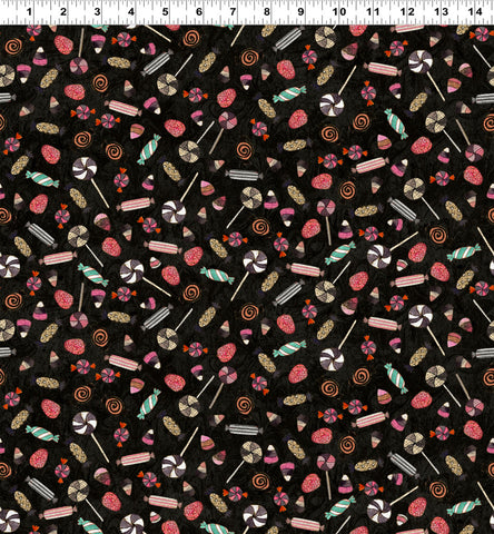Clothworks Digital - Faboolous Y4484 3 Black Candy By The Yard