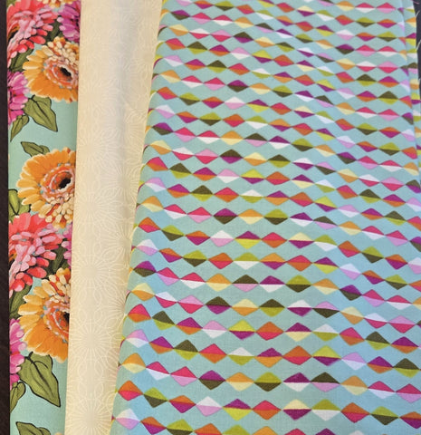 Matt's Mystery Bundles -  3.306 yards - Zinnias - Assorted Remnants