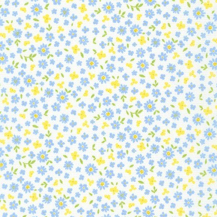 Kaufman Handworks Home 10032L B Blue Little Floral By The Yard