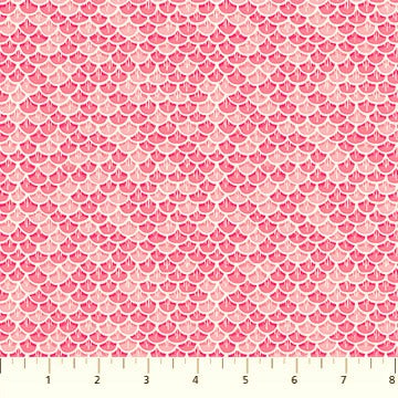 Patrick Lose Fabrics Enchanted Seas 10053 21 Pink Scales By The Yard