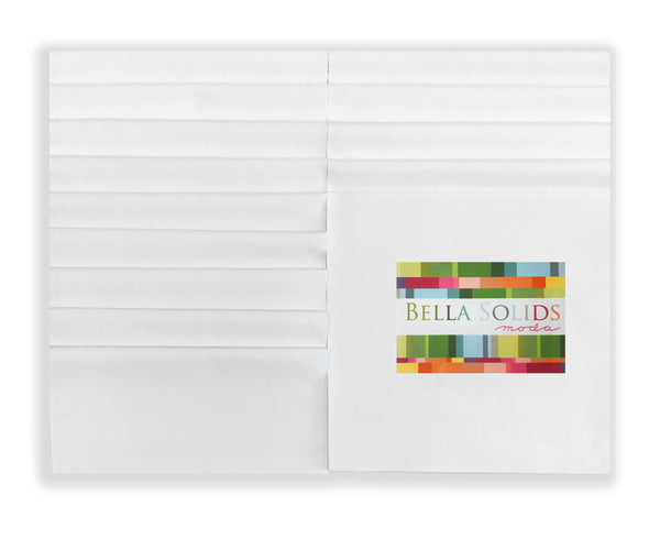 Moda Bella Solids Pre-cut 42 Piece 10" Layer Cake Squares 9900LC 98 - White Bleached