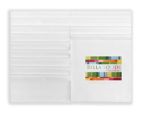 Moda Bella Solids Pre-cut 42 Piece 10" Layer Cake Squares 9900LC 98 - White Bleached
