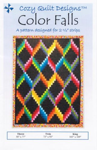 Color Falls – gemütliches Quilt-Design-Muster, digitaler Download